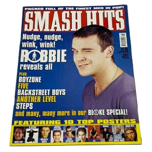 Vintage Smash Hits UK Music Magazine February 1999 - PDF Digital Download File - Brian Harvey, Boyzone, Robbie Williams, Backstreet Boys