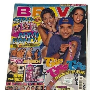 Rivista musicale tedesca vintage Bravo, agosto 1997, file di download digitale PDF, film Titanic di Peter Andre, Leonardo DiCaprio, Keith Flint