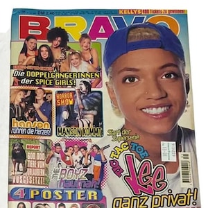 Vintage Bravo German Music Magazine luglio 1997 - File di download digitale PDF - Aaron & Nick Carter, Ricky Martin, Hanson, Spice Girls, The Boyz