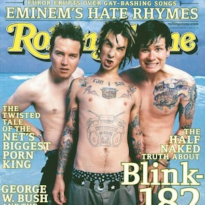 Vintage Rolling Stone American Magazine August 2000 - PDF Digital Download File, Blink-182, George W. Bush, Eminem,David Bowie, Bill Clinton