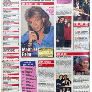 Vintage Bravo Musik Magazin März 1991 PDF Digital Download Datei Johnny Depp, Julia Roberts, David Hasselhoff, Robin Gibb Bild 2