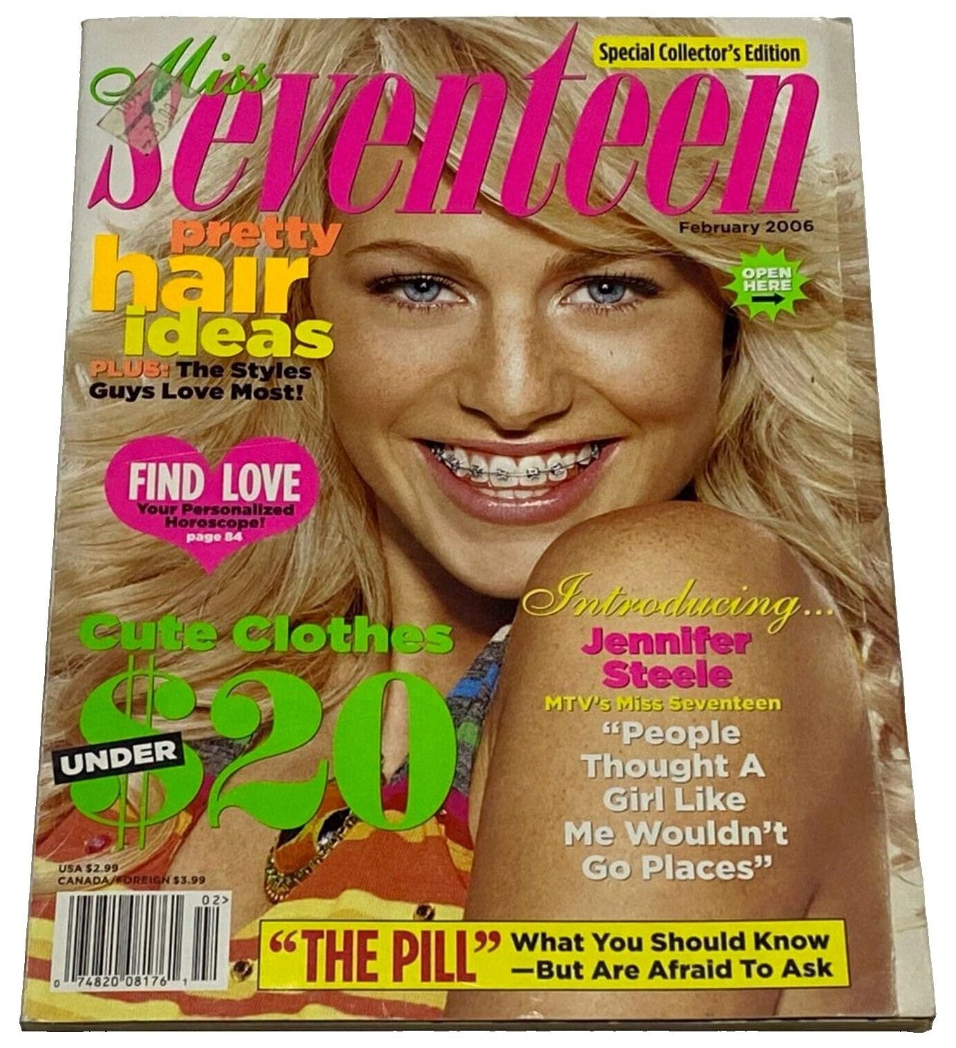 Vintage Seventeen Magazine February 2006 PDF Digital Download File Jennifer Steele Cover