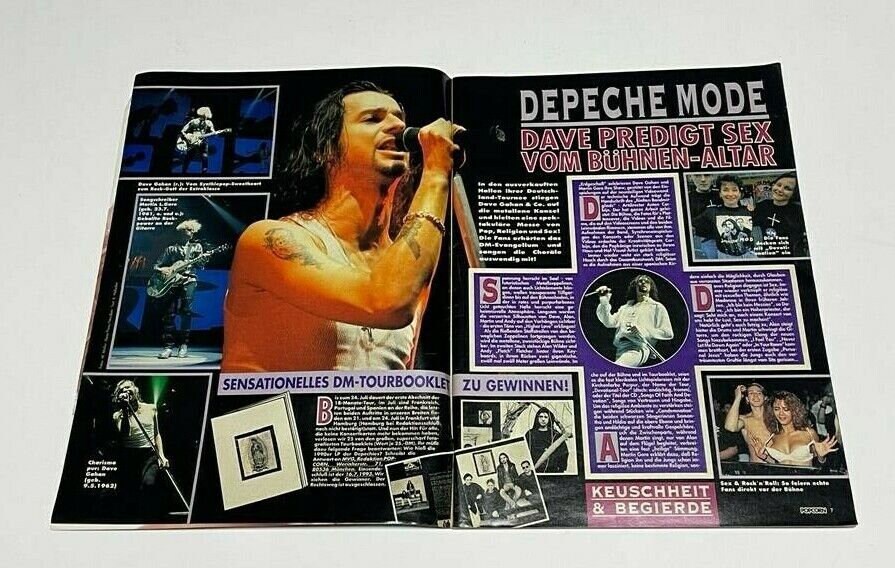 Vintage Rare POPCORN Germany Music Magazine,july 1993,luke