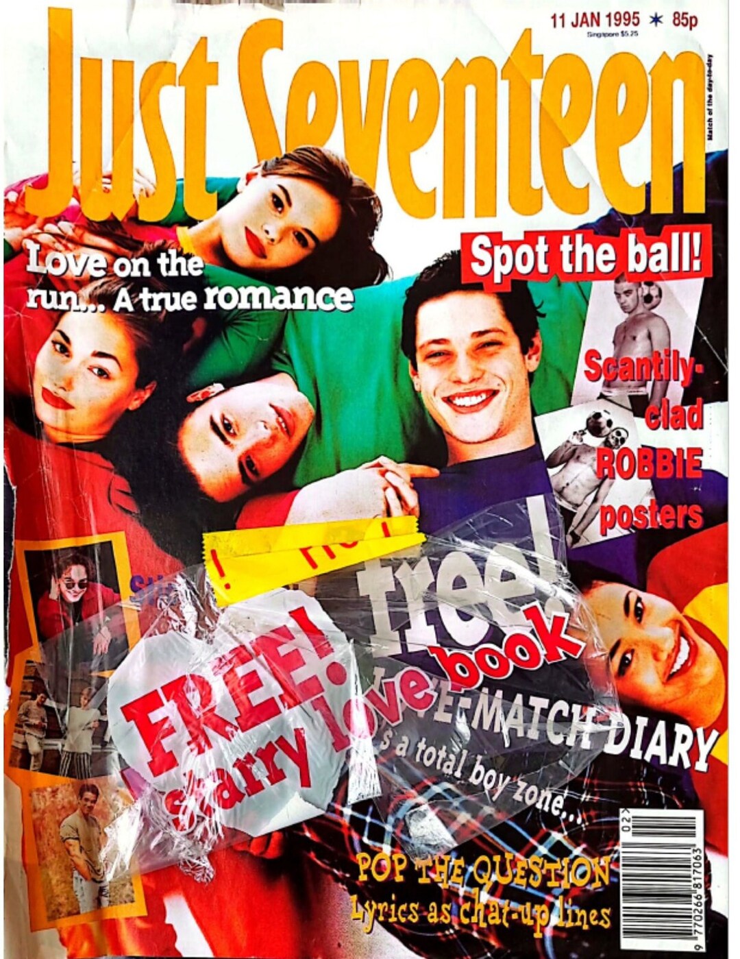Vintage Just Seventeen Magazine January 1995 - PDF Digital