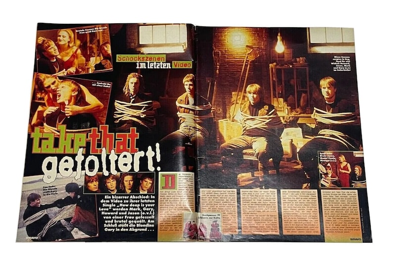 Vintage Bravo German Music Magazine MARCH 1996,Masterboy,Fools Garden,Sepultura,Take That,Kelly Family,Die Toten Hosen, Backstreet Boys image 5