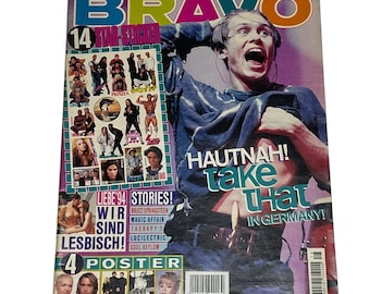 Vintage Bravo German Music Magazine APRIL 1994,Take That,Mariah Carey,Lucilectric,die arzte,Roxette,Anita Doth,whitney houston & Bobby Brown