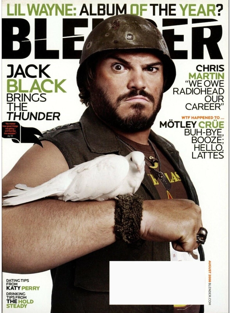 vintage Blender American Music Magazine août 2008 Fichier PDF à télécharger Taylor Swift, Jack Black, Keri Hilson, Lil Wayne, Shwayze image 1