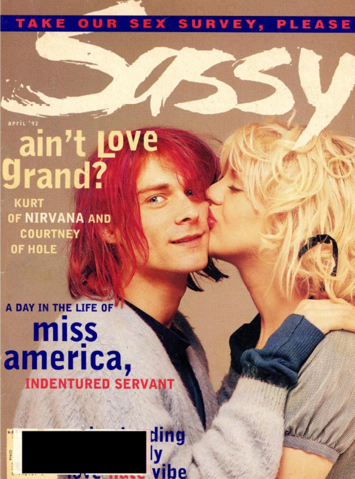 Vintage Sassy Teen Magazine April 1992 - PDF Digital Download File - Nirvana, Kurt Cobain, Miss America, Pop Quiz, Body Talk, Diary, MTV