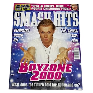 Vintage Smash Hits UK Music Magazine, aprile maggio 1998, file di download digitale in PDF, Boyzone, Spice Girls,Aqua,911,Usher,Peter Andre,All Saints