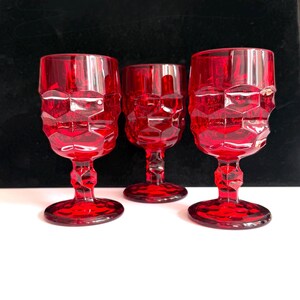 Viking Georgian Ruby Wine Goblets