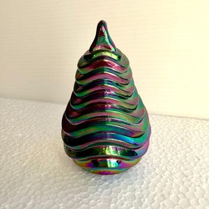 Fenton Glass Purple Trinket Box - Etsy