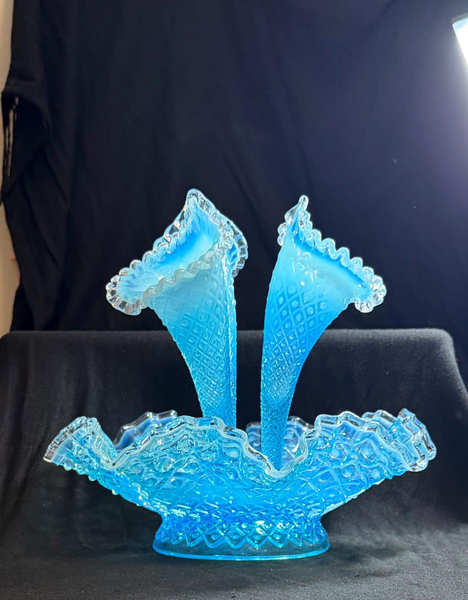 Fenton Blue Opalescent - Etsy