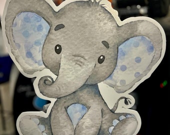 Baby Elephant or Custom Foamboard cutouts next day delivery perfect for party & balloon decorations best quality+ price