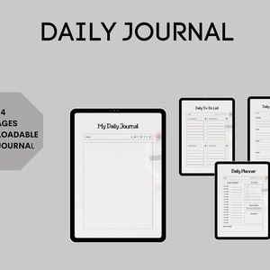 cream Clean Simple Gradient Daily Planner, printable planner, Planners , My Daily Journal, Daily Meal Planner,Daily To-Do List