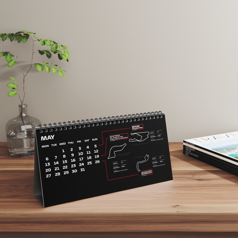 F1 2024 Calendar / Formula One / 2024 Schedule / F1 2024 Desk Etsy