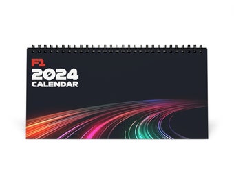 F1 2024 Calendar / Formula One / 2024 Schedule / F1 2024 Desk Calendar