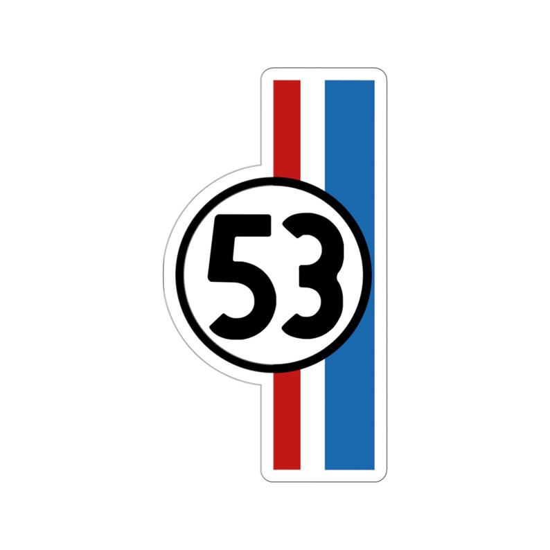 Herbie 53 Kiss-cut Stickers Transparent or White Print - Etsy