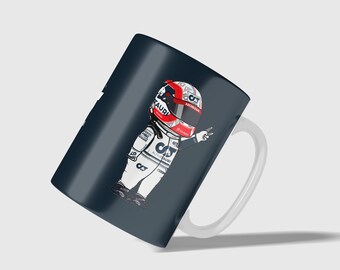 Pierre Gasly, Cute Gift Mug, Coffee Glass, Formula 1, high quality, F1 Drivers Mug, Alpha Tauri, F1 Mug