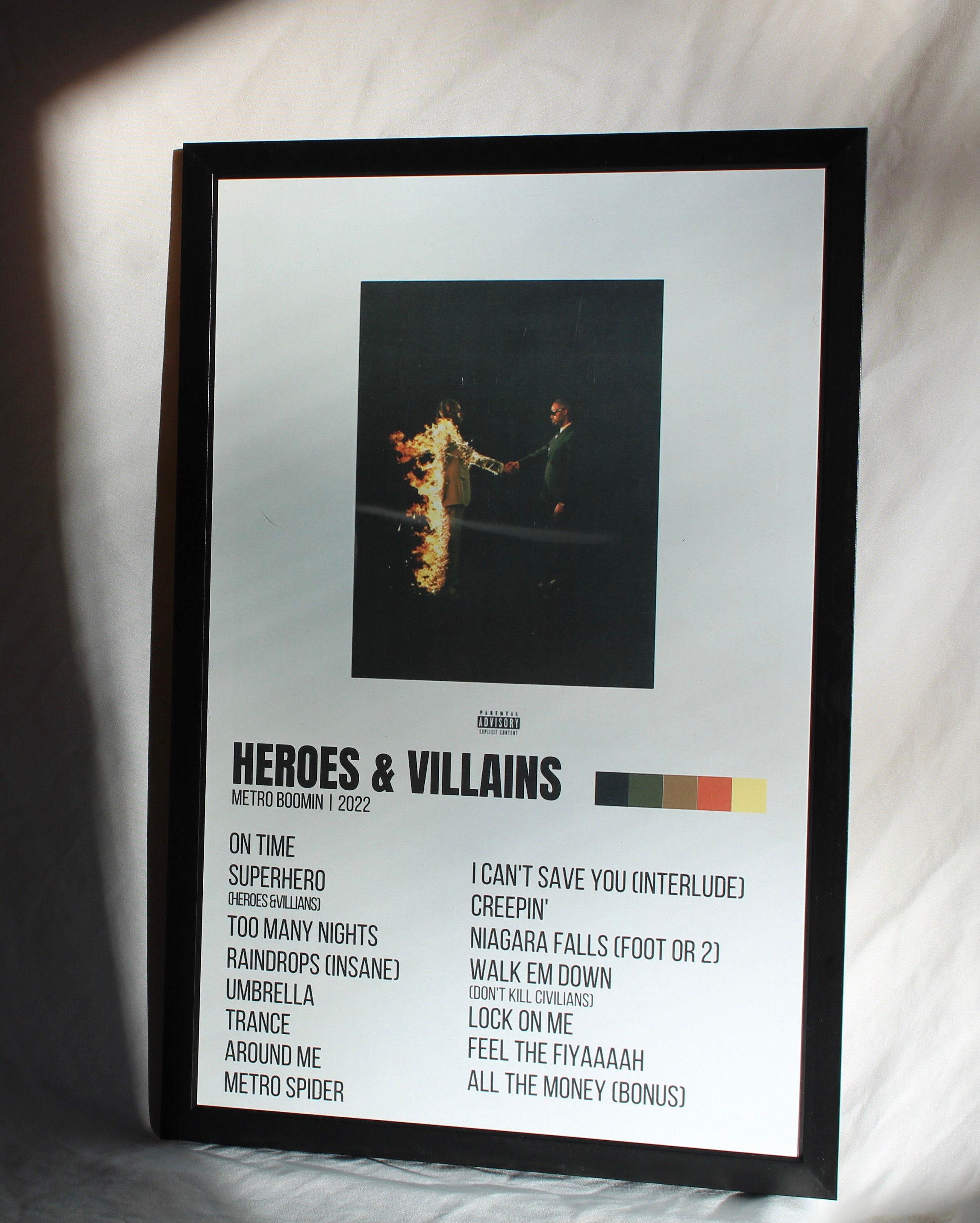 Metro Boomin HEROES & VILLAINS (Gunna) Poster – rsdesignstudio