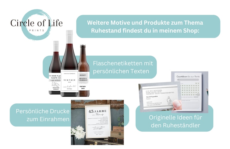 Ruhestand Rente Countdown Kalender Rentenkalender Geschenk Kollege