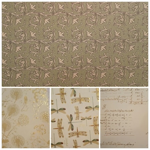 Variety Pack #12 of Italian Florentine Papers, 4 Patterns, 4 - 10 x 7 Sheets of Gorgeous, Vibrant Patterns