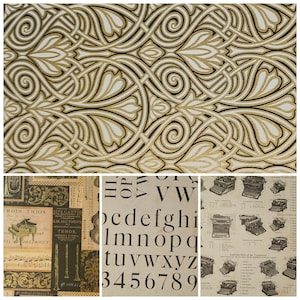 Variety Pack #7 of Italian Florentine Papers, 4 Patterns, 4 - 10 x 7 Sheets of Gorgeous, Vibrant Patterns