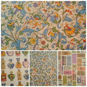 Variety Pack #10 of Italian Florentine Papers, 4 Patterns, 4 - 10 x 7 Sheets of Gorgeous, Vibrant Patterns