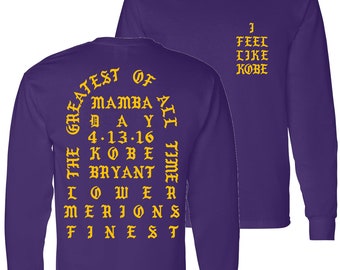 I Feel Like Kobe - Kanye West - Long Sleeve T-shirt - the Life of