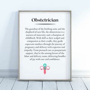 Obstetrician Digital Download | Medical Office Decor | Instant Wall Art ...