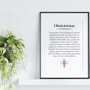 Obstetrician Digital Download | Medical Office Decor | Instant Wall Art ...