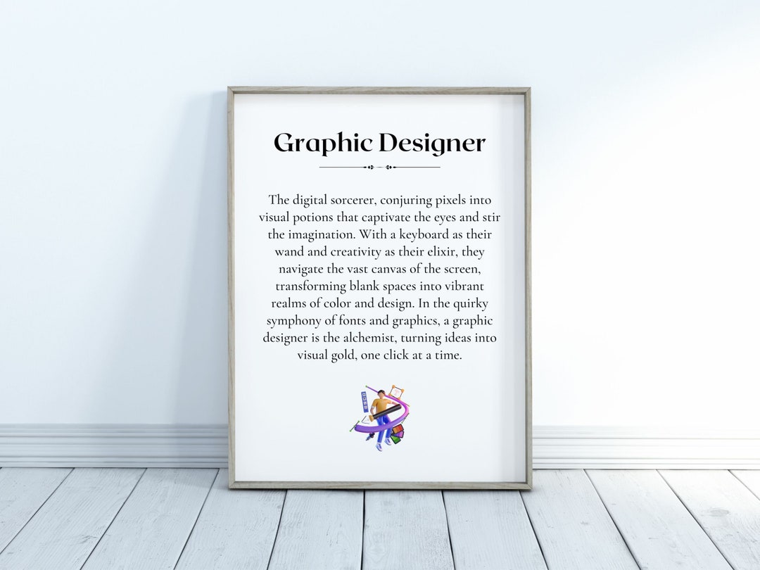 Graphic Designer Definition Printable Art, Digital Download for ...