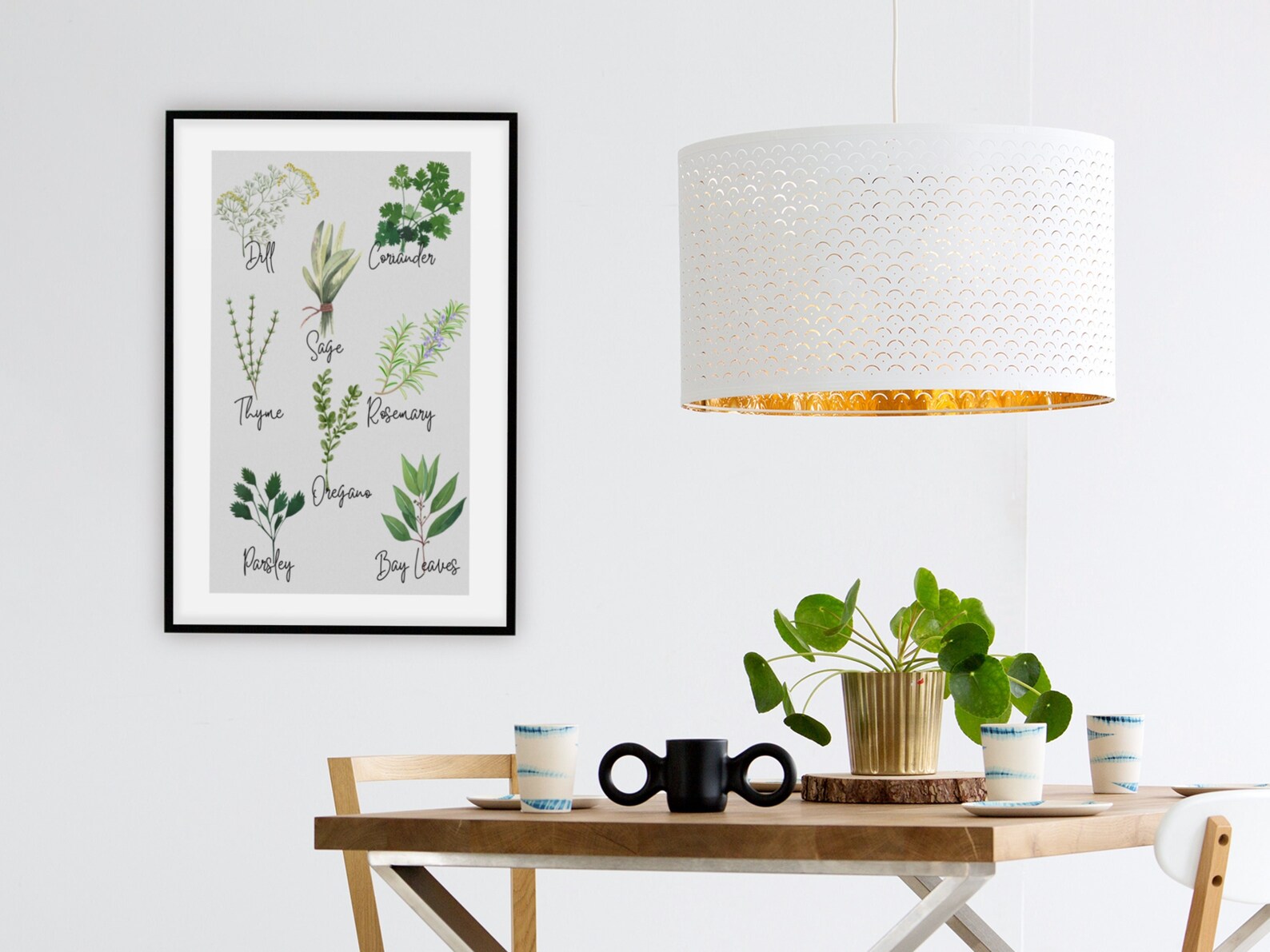kitchen wall decor art prints - botanical prints -... Herbs Printable Wall Art | Kitchen Print at Home Decor | Kitchen Wall ...