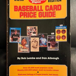 Guia de preços de cartões de beisebol SCD Sports Collectors Digest 1987, 1ª edição