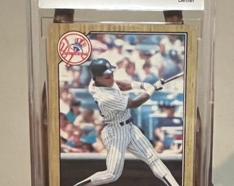 1987 Topps Rickey Henderson #735 BCCG 9 Near Mint or Better New York Yankees