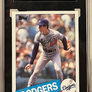 Topps 1985 - Orel Hershiser (RC) recrue n° 493 - Dodgers de Los Angeles SGC 8 Nm-Mt