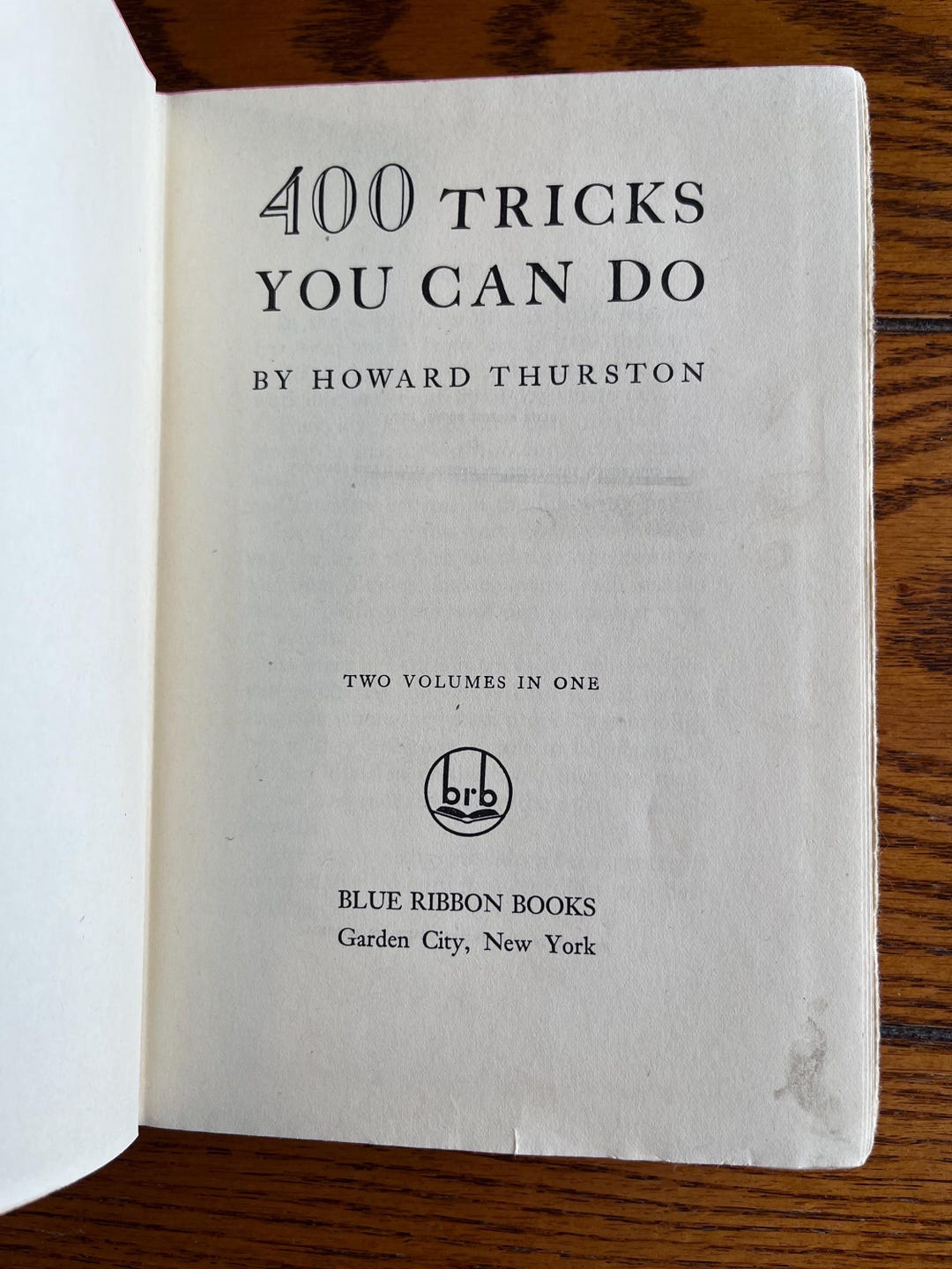 400 Tricks You Can Do by Howard Thurston (1940 Hardcover) Blue Ribbon ...