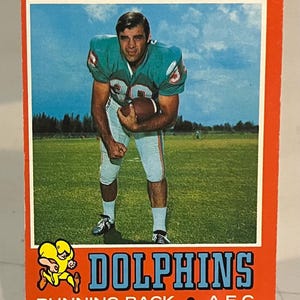 1971 Topps #45 Larry Csonka Miami Dolphins S#094