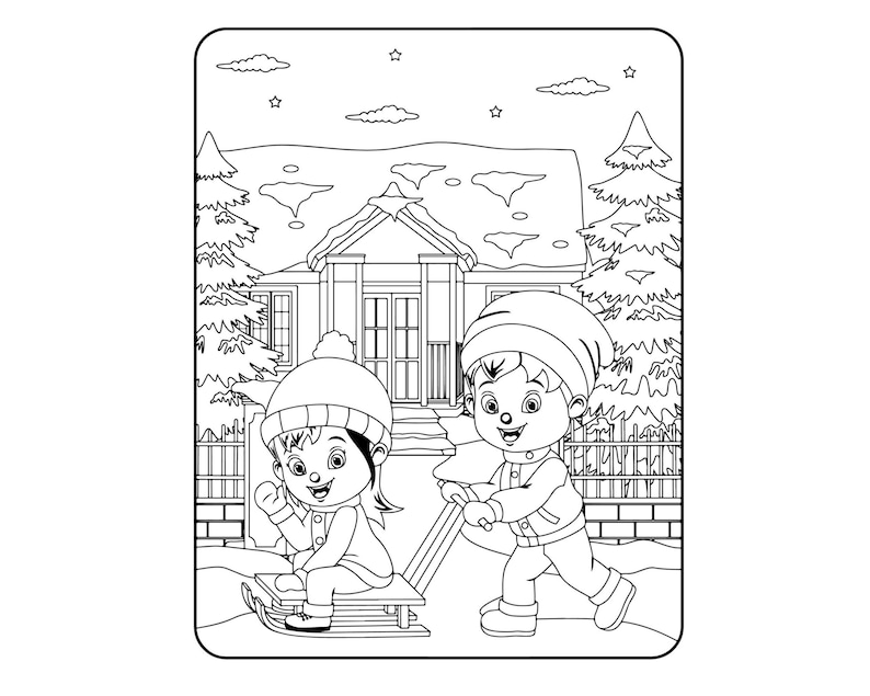 Kids Coloring Book Printable Colouring Sheets Coloring - Etsy