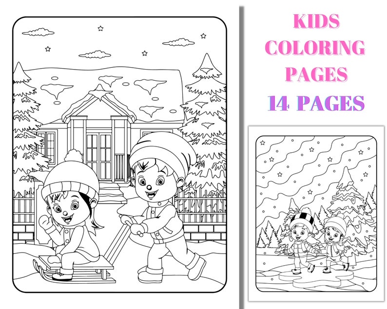Kids Coloring Book Printable Colouring Sheets Coloring - Etsy