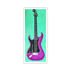 Fender Classic Electric Guitar Stickers Aesthetic Stickers, Laptop Stickers pack, DIY Art for Water Bottle, Phone, Computer, Scrapbooking