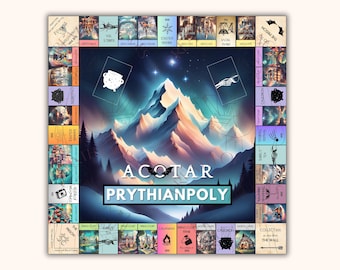 Prythianpoly, un juego de mesa de ACOTAR inspirado en Una corte de rosas y espinas Feyre Rhys Velaris Nesta Cassian Azriel ACOMAF ACOSF