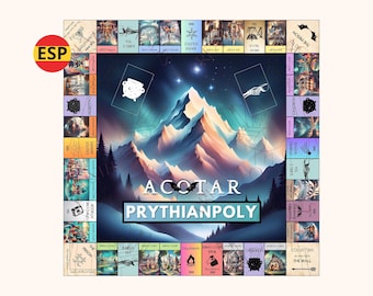 Prythianpoly ACOTAR Juego de Mesa Español / Una Corte de Rosas y Espinas ACOMAF ACOWAR Rhys Feyre Cassian Nesta Azriel Elain