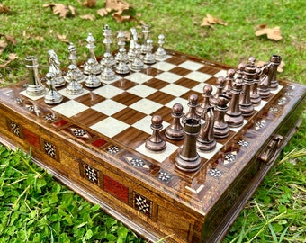 Wooden Chess Set | Modern Chess Set With Chess Pieces | Chessboards | Luxury & Modern Chess Set For Chess Players and Chess Masters