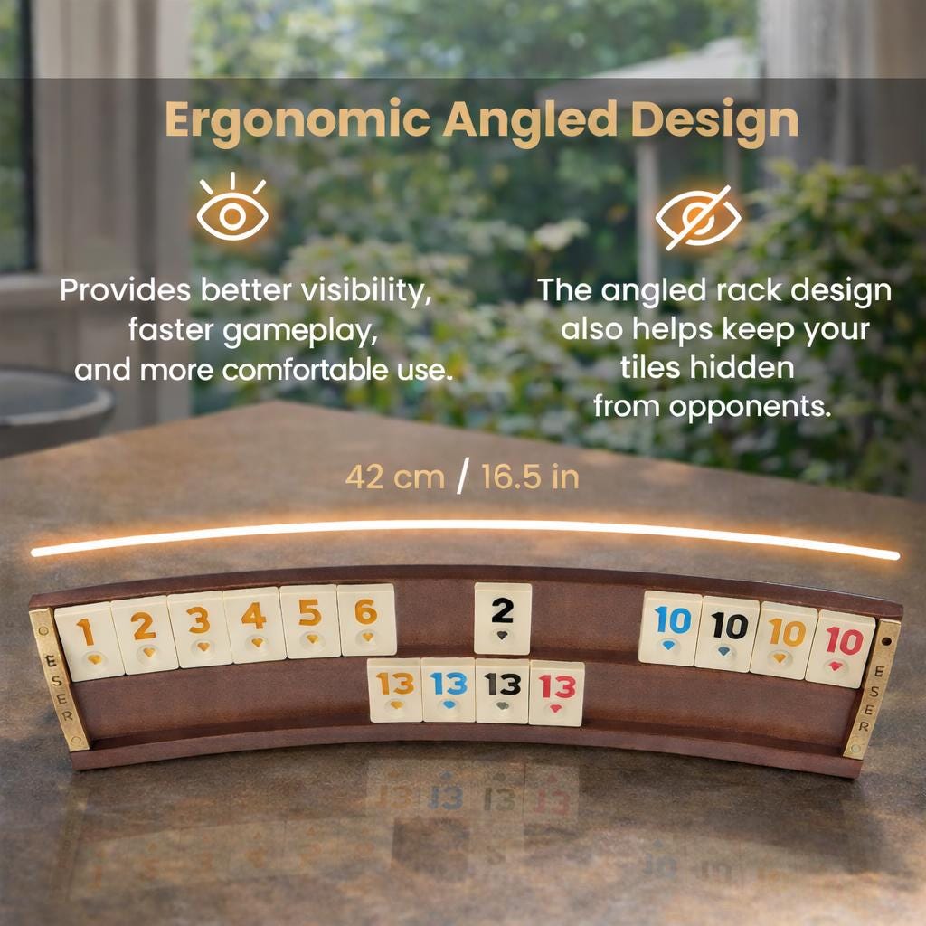 Personalized Wooden Rummikub Set, Oval Rummy Cube Board Game – Custom ...