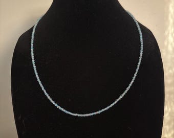 Simple Blue and White Necklace