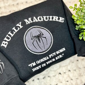 Spiderman sweatshirt, Bully Maguire embroidered sweatshirt, Spiderman Crewneck, No Way home sweatshirt, Birthday,