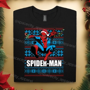 Spider-Man Christmas Shirt, Spider-Man, Holiday Shirt, Christmas Shirt, Spidey, Spidey Xmas, Christmas, Holiday Shirt, Christmas Sweaters