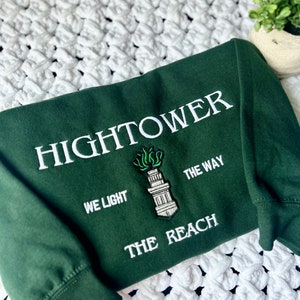House Hightower, Alicent Hightower, team green, GOT, embroidered sweatshirt, Dragon fan, valentine gift
