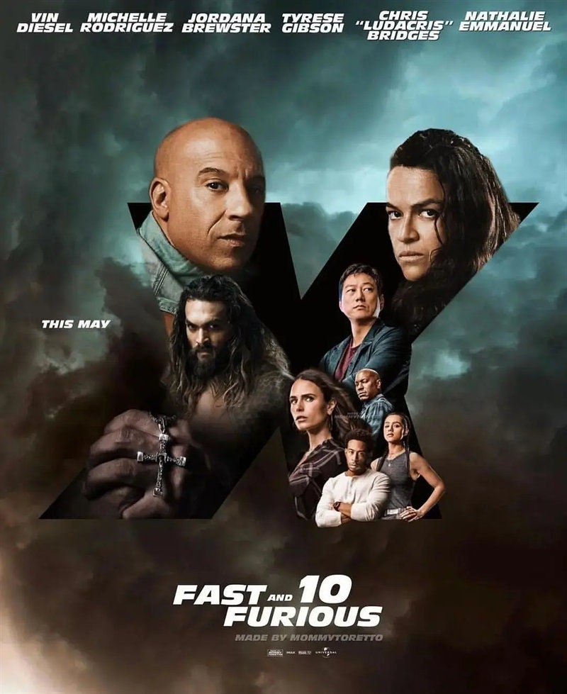 2023 Fast and Furious 10 Movie Poster Fast X Poster Aesthetics - Etsy