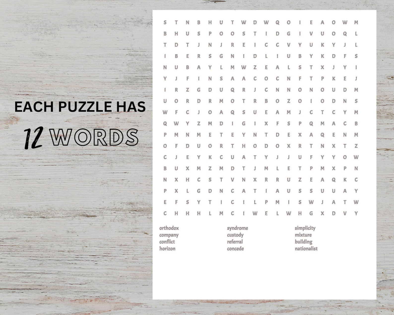 100 Word Search Puzzle Pages Bundle for Adults Printable Activities ...